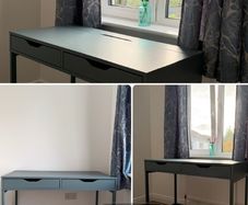IKEA ALEX Desk & Blue Student Swivel Chair Lightly Used