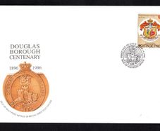 1996 Isle of Man Centenary of Douglas Borough Commemorative Stamp First Day Cover (FDC)