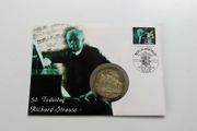 Richard Strauss - Composer 1999 stamp medal cover