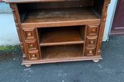 Solid and Sturdy Mid Century Dutch Furniture Sidetable -  Width 96cm, Depth 46cm, Height 82cm