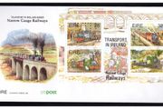 1995 Ireland Transport Narrow Gauge Railways Commemorative Stamps Miniature Sheet An Post First Day Cover (FDC)