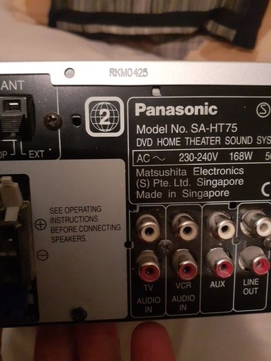 Panasonic SA-HT75 5 Disc Dvd/Cd Player