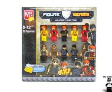 Pack of 10 Block Tech Military & Fire Figure Series. 10 Figures. Fits Other Major Brands