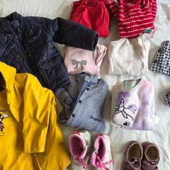 kids clothes and shoes 13 items