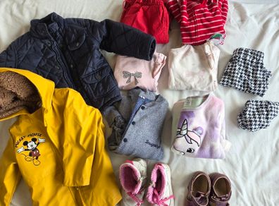 kids clothes and shoes 13 items