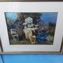 Large framed blue door picture collection only Image 6
