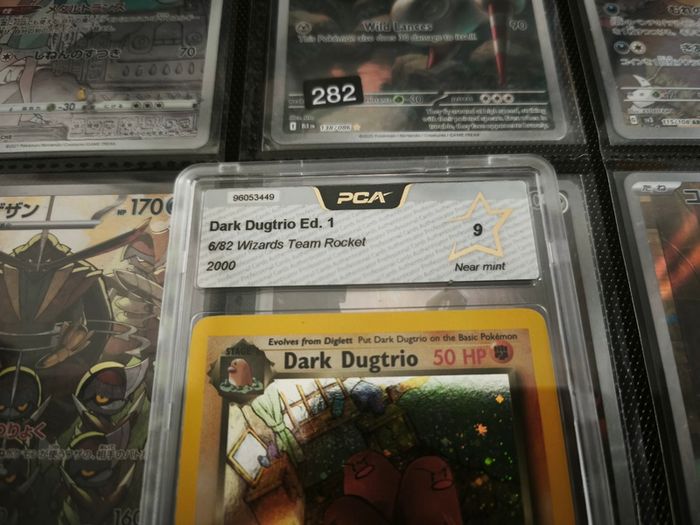 Dark Dugtrio ! FIRST EDITION ! PCA 9 ! Near Mint ! from team Rocket Set ! 2000 ! Pokemon Card !