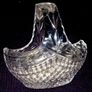 Vintage Harrods Heavy Cut Lead Crystal Basket Image 6