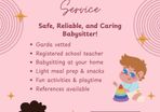 Available to Child minding / baby sit evenings