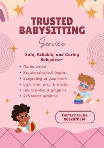 Available to Child minding / baby sit evenings