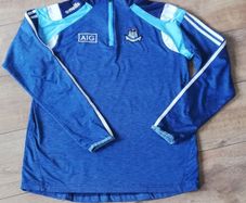 O'neills Dublin blue Gaa quarter zip long sleeve training top large size