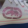 SALE!  RED BY MARC ECKO Girls' White / Pink Studded Trainers Image 7