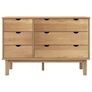 Drawer Cabinet OTTA 111x43x73.5cm Solid Wood Pine Image 6