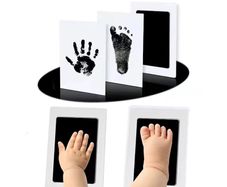 Baby Care Non-Toxic Baby Handprint Footprint Imprint Kit Baby Souvenirs Newborn Footprint Ink Pad for Newborn Baby Gifts