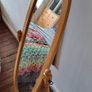 Two light wood bedroom lockers & freestanding mirr Image 3