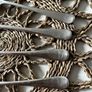 Four Antique Elkington & Co Sterling Silver Large Serving Spoons  321g Image 3