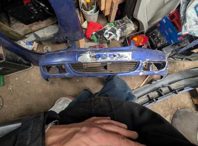 Toyota Corolla E11 facelift front bumper
