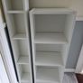 Two white shelving units (bookcase, display, other storage) Image 2