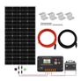 150W, 12V Solar Panel Kit with 20 A Solar Charge Controller and 5 m Solar Cable and Z Mounts for RV Boat Motor-home Image 2