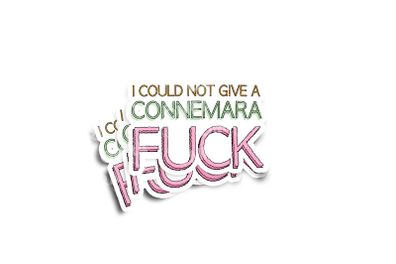 I Could Not Give A Connemara Feck Glossy Stickers 3-Pack