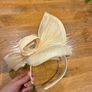 Beautiful Cream Fascinator Image 5