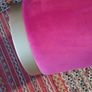 Pink Velvet Stool Image 3