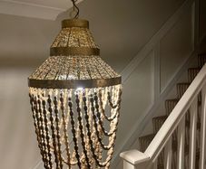 Beaded chandelier