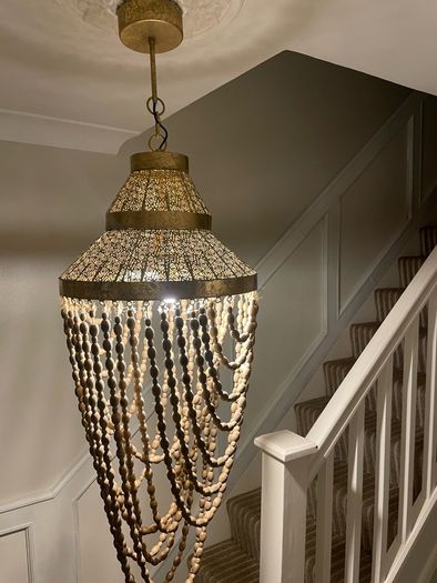 Beaded chandelier