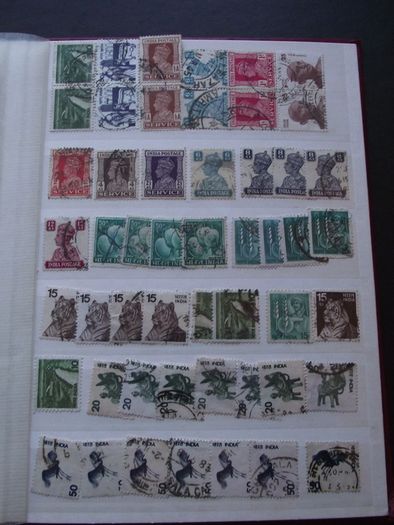 A nice collection of Stamps from India, presented in the album