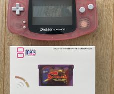 Nintendo Gameboy Advance AGB-001 Milky Pink + SD Flash Card 2GB