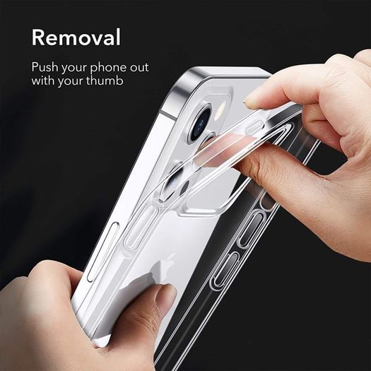 lass Case Compatible with iPhone 12 Pro Max Scratch-Resistant Tempered Glass Shock-Absorbing Flexible Frame Clear