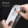lass Case Compatible with iPhone 12 Pro Max Scratch-Resistant Tempered Glass Shock-Absorbing Flexible Frame Clear Image 4