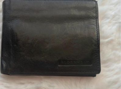 mens leather bifold wallet