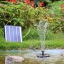 6.5W Solar Fountain, Built-in 1500 mAh Battery, Upgraded Solar Pond Pump, Water Pump, Solar Floating Fountain Pump with 6 Fountain Styles for Garden, Bird Bath, Pond and Fish Container (FREE POSTAGE) Image 4