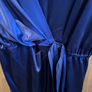 Blue silk dress philosophy di Alberta Ferretti 100% silk royal blue wrap style Image 6