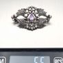 Marcasite & Amethyst Sterling Silver Brooch Image 8