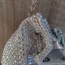silver bag clutch new with rhinestone Image 2