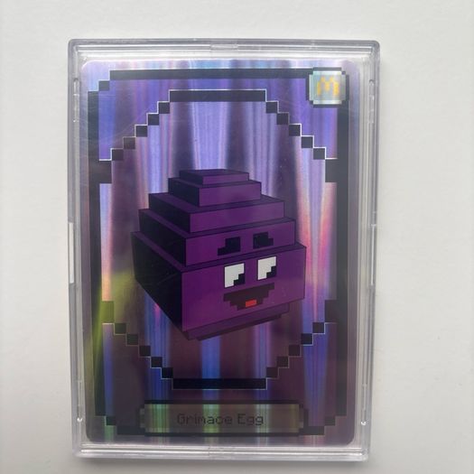 Minecraft McDonalds Collectible Card Set Full 5 Card Lot Holo Foil