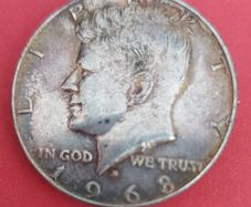 1968 "d" American KENNEDY Half Dollar coin