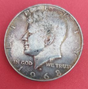 1968 "d" American KENNEDY Half Dollar coin