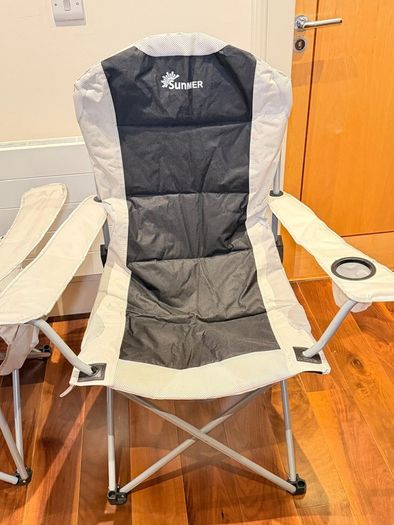 2x SUNMER Deluxe Padded Camping Chairs