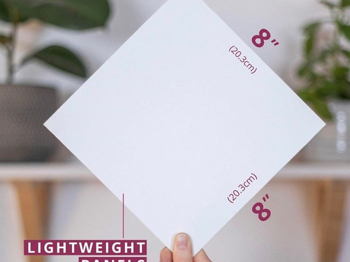 Blank Canvas Panels 20x20cm (8x8 inch) - 10x Square Boards, Primed, Stretched, Acid-Free & 100% Cotton - Professional Art Supplies - Perfect for Acrylic, Oil, Gouache Painting And Pouring (FREE POSTAGE)