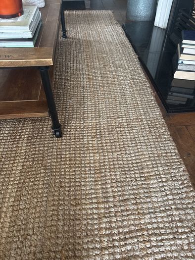 190 by 290 app woven brown rustic jute sisal hand knotted rug