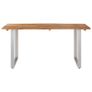 Dining Table 160x80x76 cm Solid Acacia Wood Image 3