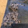 Denim shorts with embroidery size 8 Image 3