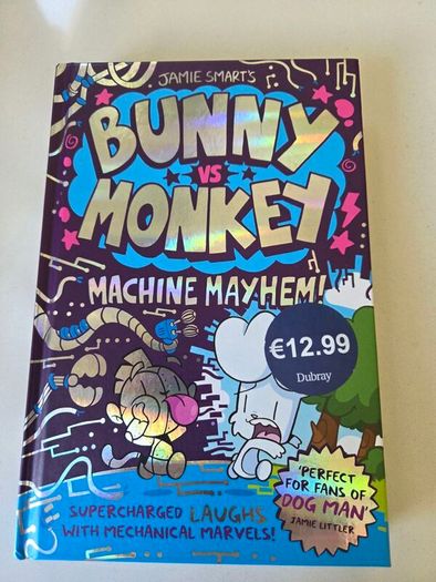 Bunny vs Monkey: Machine Mayhem, NEW- hardback