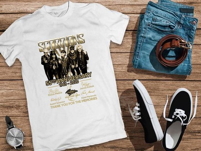 Scorpions 55th Anniversary 1965 - 2020 Memories T Shirt