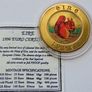 Ireland Rare 25 Euro 1996 Gold Plated Proof Colour Red Squirrel - 400 max mintage Image 2