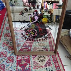 Vintage mirror advertising W Baker & Co premium chocolate Dorchester Boston