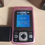 Sony Ericsson T303 pink mobile phone and speakers MPS-60 Image 2